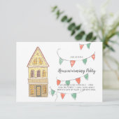 引っ越し祝いパーティーパーティの招待状|近隣 招待状 (スタンド正面)