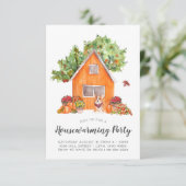 引っ越し祝いパーティーパーティの招待状 | Cozy Autumn 招待状 (スタンド正面)