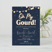 引っ越し祝いパーティーパーティーおおグルド！ブラック&ホワイト 招待状 (スタンド正面)