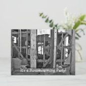 引っ越し祝いパーティーパーティーだ!破壊された家招待状 招待状 (スタンド正面)