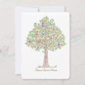 引っ越し祝いパーティーパーティーまたはアドレスカードの変更。 招待状 (正面)