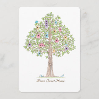 引っ越し祝いパーティーパーティーまたはアドレスカードの変更。 招待状