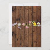 引っ越し祝いパーティーパーティーウッド鍵ホームスイートホーム招待状 招待状 (裏面)