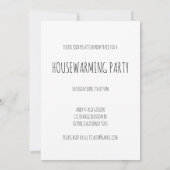 引っ越し祝いパーティーパーティーガーデンドアハンドドロードドードル 招待状 (裏面)