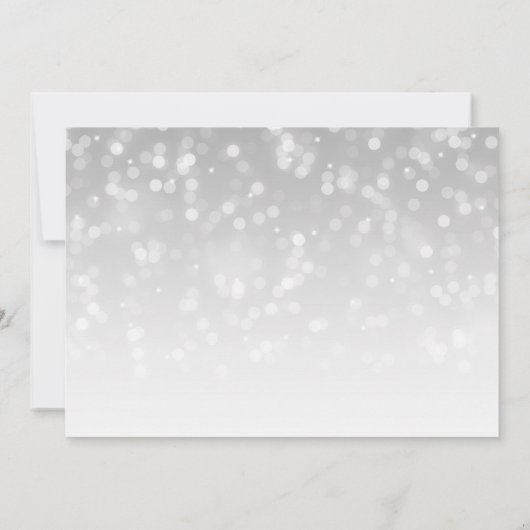 引っ越し祝いパーティーパーティーシルバースパークルライト 招待状 (裏面)