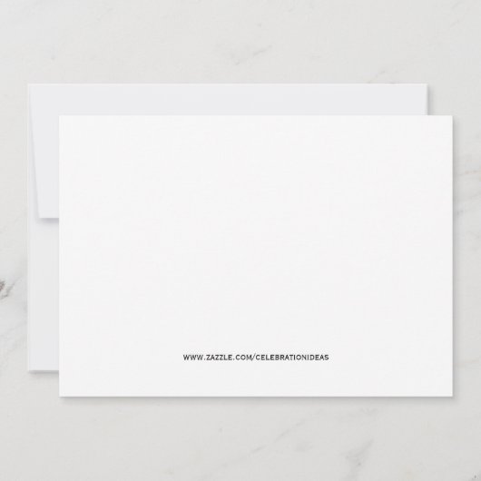 引っ越し祝いパーティーパーティータイポグラフィ 招待状 (裏面)