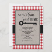 引っ越し祝いパーティーパーティーニューホームお祝い招待状 招待状 (正面)