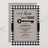 引っ越し祝いパーティーパーティーニューホームお祝い招待状 招待状 (正面/裏面)