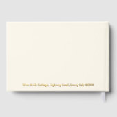 引っ越し祝いパーティーパーティーニューホームウェルカムビジター ゲストブック (裏面)