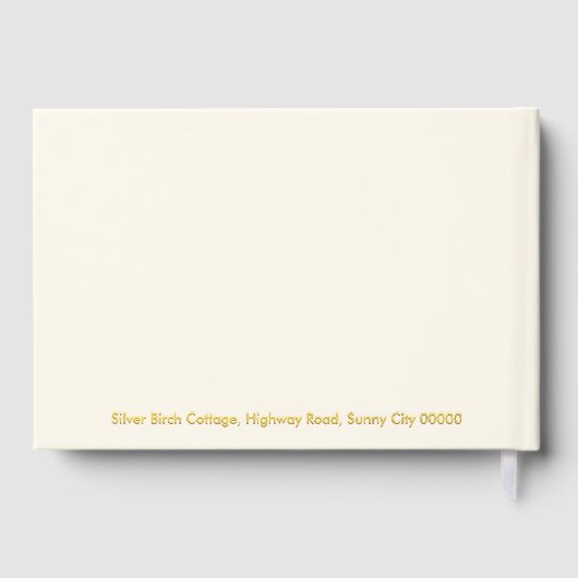 引っ越し祝いパーティーパーティーニューホームウェルカムビジター ゲストブック (裏面)