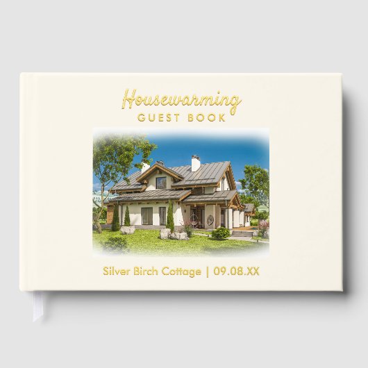 引っ越し祝いパーティーパーティーニューホームウェルカムビジター ゲストブック (正面)