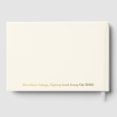 引っ越し祝いパーティーパーティーニューホームウェルカムビジター ゲストブック (裏面)