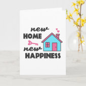 引っ越し祝いパーティーパーティーニューホームニューハピネス カード (黄色い花)