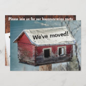引っ越し祝いパーティーパーティーニューホーム 招待状 (正面/裏面)