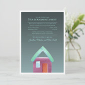 引っ越し祝いパーティーパーティーハウスウォーミングニューホーム 招待状 (スタンド正面)