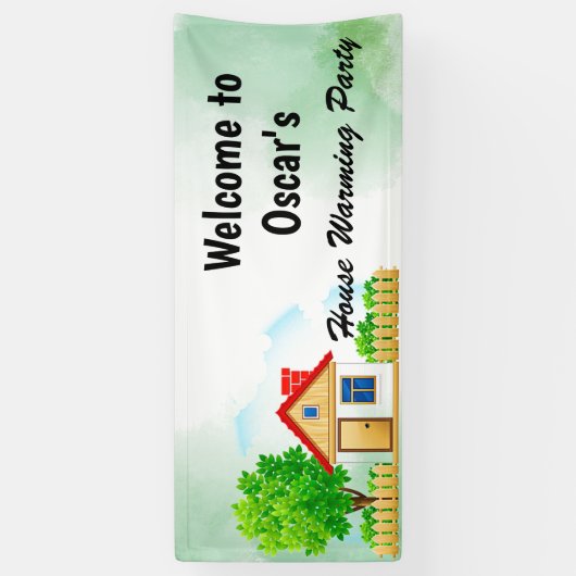 引っ越し祝いパーティーパーティーバナー 横断幕 (縦)