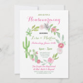 引っ越し祝いパーティーパーティーフィエスタカクタス招待状 招待状 (正面)