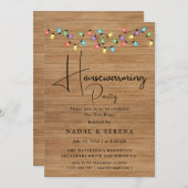 引っ越し祝いパーティーパーティーホームスイートホーム 招待状 (正面/裏面)