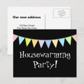 引っ越し祝いパーティーパーティーポストカード（新住宅用） インビテーションポストカード (正面/裏面)