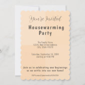 引っ越し祝いパーティーパーティー招待状と移動告知 案内状 (正面)