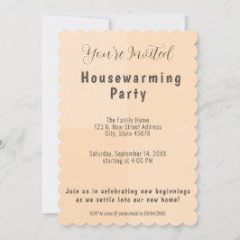 引っ越し祝いパーティーパーティー招待状と移動告知 案内状