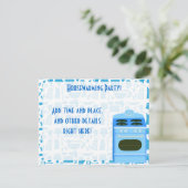 引っ越し祝いパーティーパーティー時間 招待状 (スタンド正面)