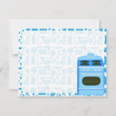 引っ越し祝いパーティーパーティー時間 招待状 (裏面)