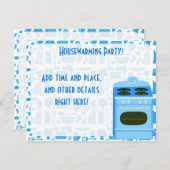 引っ越し祝いパーティーパーティー時間 招待状 (正面/裏面)