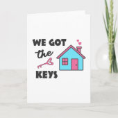 引っ越し祝いパーティーパーティー私たち得の鍵 カード (正面)