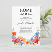 引っ越し祝いパーティーパーティー興奮 招待状 (スタンド正面)