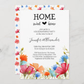 引っ越し祝いパーティーパーティー興奮 招待状 (正面/裏面)