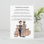 引っ越し祝いパーティーパーティー軍隊 招待状 (スタンド正面)