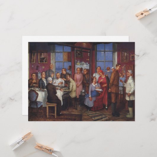 引っ越し祝いパーティーパーティー カード (正面/裏面インサイチュ)