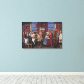 引っ越し祝いパーティーパーティー キャンバスプリント (インサイチュ (ウッドフロア))