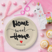 引っ越し祝いパーティーパーティー – ニューホーム、ホームスイートホームチャ ペーパープレート (パーティー)