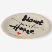 引っ越し祝いパーティーパーティー – ニューホーム、ホームスイートホームチャ ペーパープレート (アングル)