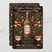 引っ越し祝いパーティーパーティー 招待状 (正面/裏面)