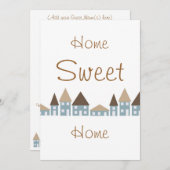 引っ越し祝いパーティーパーティー 招待状 (正面/裏面)