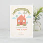 引っ越し祝いパーティーパーティー 招待状 (スタンド正面)