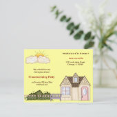 引っ越し祝いパーティーパーティー 招待状 (スタンド正面)