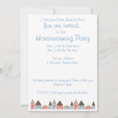 引っ越し祝いパーティーパーティー 招待状 (裏面)