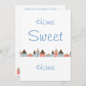 引っ越し祝いパーティーパーティー 招待状 (正面/裏面)