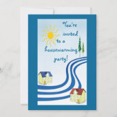 引っ越し祝いパーティーパーティー 招待状 (正面)