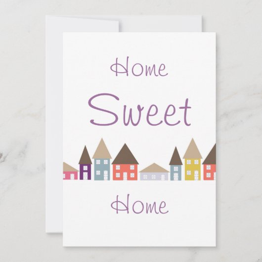 引っ越し祝いパーティーパーティー 招待状 (正面)