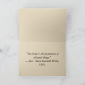 引っ越し祝いパーティービクトリアン・カード サンキューカード (内部)