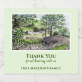 引っ越し祝いパーティーファームハウスティルミアレイクディストリクトイギリス スパークリングワインラベル (シングルラベル)