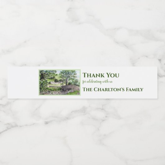 引っ越し祝いパーティーファームハウスティルミアレイクディストリクトイギリス ペットボトルラベル (シングルラベル)