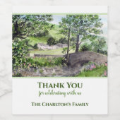 引っ越し祝いパーティーファームハウスティルミアレイクディストリクトイギリス ワインラベル (シングルラベル)