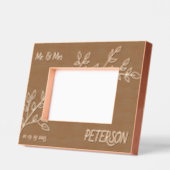 引っ越し祝いパーティーフラワーカスタムズ木材写真フレーム レーザー彫刻フレーム (左)