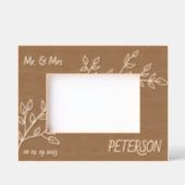 引っ越し祝いパーティーフラワーカスタムズ木材写真フレーム レーザー彫刻フレーム (正面)